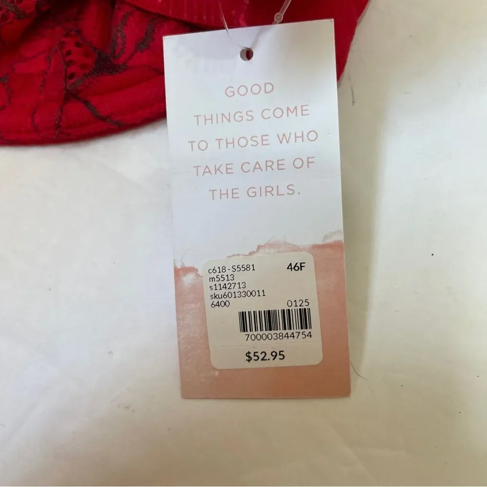 NEW WITH TAGS CACIQUE BRA IN RED - Picture 7 of 7